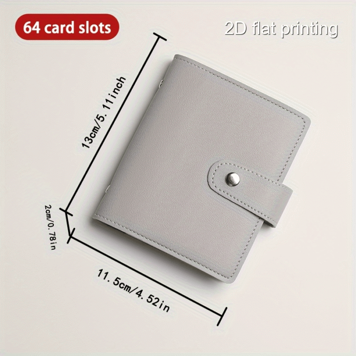 26 Card Slots Pu Leather Credit Card Storage Bag Unisex Simple Texture Multi-Card Slot Card Bag Coin Purse - Image 16