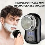 1Pc Men'S Electric Shaver With Usb-C Fast Charging & Long-Lasting Battery - Cordless Shaver With Digital Battery Display, High Quality, Lithium-Ion Power, Compact Travel Design For Home, Office, Travel - Ideal Gift For Men, Rechargeable Shaver, Office Grooming Tool, Stylish Grooming Accessory, Home Shaving, Modern Shaving Tool, Smooth Shave, Frequent Flyers - Image 5