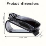 Multi-Function Car Sun Visor With Glasses Holder, Bill & Id Card Slots - Durable Abs Material, Essential Auto Interior Accessory, Eye Glasses Holder - Image 6