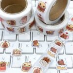 500Pcs Kabibara Curl Stickers Suitable For Laptops, Scrapbooks, Phones, Skateboards, And Guitars, High Quality Diy Decorative Holiday Gift Cards Cute Stickers - Image 2