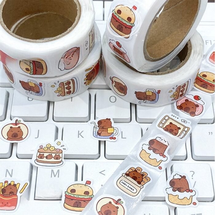 500Pcs Kabibara Curl Stickers Suitable For Laptops, Scrapbooks, Phones, Skateboards, And Guitars, High Quality Diy Decorative Holiday Gift Cards Cute Stickers - Image 2