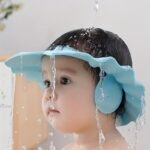 1Pc Blue Waterproof Shampoo Cap With Eva Material - Protective Ear Flaps For Bathing, Showering, And Washing Hair, Bath Accessories | Stylish Shampoo Cap | Evas Material