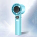 120-Speed Portable Mini Fan With Digital Display - Usb Rechargeable, Compact & Stylish Handheld Cooling Device For Travel, Outdoor, And Desktop Use, 1800Mah Battery, Led Air Volume Digital Displays, Portable Fan - Image 9