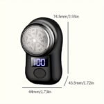 Usb Rechargeable Men'S Shaver With Led Display - Fast Charging, 100% High Quality, 30-Min Runtime, Compact Travel Design For Home & Office - Ideal Gift For Dad, Boyfriend, Brother - Image 4