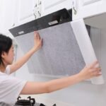 12Pcs Kitchen Range Hood Oil Absorbing Covers - Disposable, High-Temperature Resistant Filter Sheets With Side Oil Drainage Design, Fit For Range Hoods, Made Of Acrylic Nylon, No-Clean Grease Trap Mesh For Easy Installation