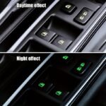 1Pc Luminous Car Switch Decal Sticker, Self-Adhesive Plastic Interior Function Markers, Available In Green/Blue/Orange, Universal Fit For Vehicle Controls - Image 2