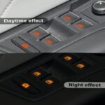 1Pc Luminous Car Switch Decal Sticker, Self-Adhesive Plastic Interior Function Markers, Available In Green/Blue/Orange, Universal Fit For Vehicle Controls - Image 11