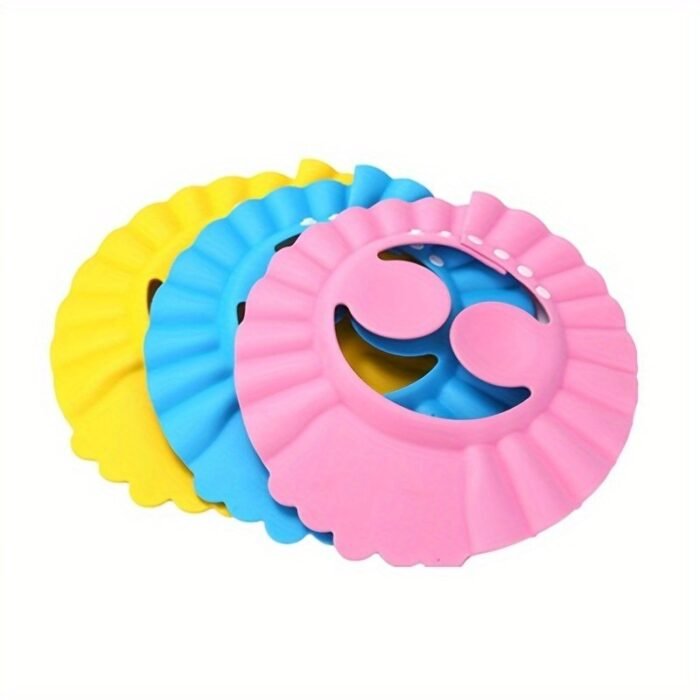 1Pc Blue Waterproof Shampoo Cap With Eva Material - Protective Ear Flaps For Bathing, Showering, And Washing Hair, Bath Accessories | Stylish Shampoo Cap | Evas Material - Image 6