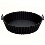 1Pc 8-Inch Reusable Air Fryer With Silicone Lining - Easy To Clean, Non-Stick Oven And Microwave Safe, Ideal For Home Cooking And Baking, Air Fryer Accessories - Image 6