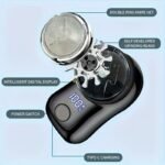 1Pc Men'S Electric Shaver With Usb-C Fast Charging & Long-Lasting Battery - Cordless Shaver With Digital Battery Display, High Quality, Lithium-Ion Power, Compact Travel Design For Home, Office, Travel - Ideal Gift For Men, Rechargeable Shaver, Office Grooming Tool, Stylish Grooming Accessory, Home Shaving, Modern Shaving Tool, Smooth Shave, Frequent Flyers - Image 7