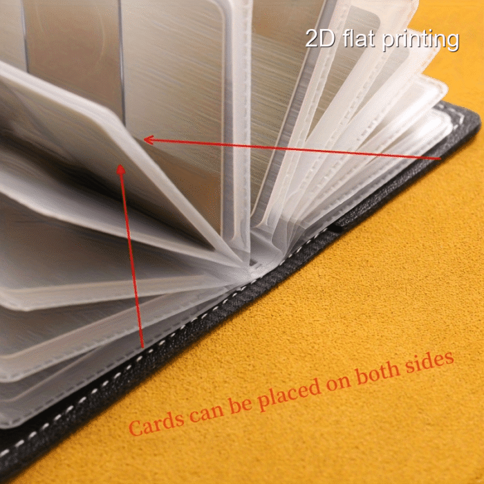 26 Card Slots Pu Leather Credit Card Storage Bag Unisex Simple Texture Multi-Card Slot Card Bag Coin Purse - Image 8