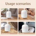 Usb Night Light Humidifier - Cool Mist Multi-Scene Humidifier, Suitable For Bedroom/Living Room/Office Desk/Car Use, 36V Safe Voltage, Battery-Free Portable Design - Image 4