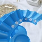 1Pc Blue Waterproof Shampoo Cap With Eva Material - Protective Ear Flaps For Bathing, Showering, And Washing Hair, Bath Accessories | Stylish Shampoo Cap | Evas Material - Image 4