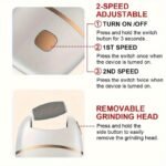 1Pc Electric Foot Grinder, Rechargeable Thick Leather Polishing Foot Grinder, Foot Grinder - Image 13