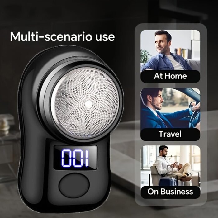 Usb Rechargeable Men'S Shaver With Led Display - Fast Charging, 100% High Quality, 30-Min Runtime, Compact Travel Design For Home & Office - Ideal Gift For Dad, Boyfriend, Brother - Image 6