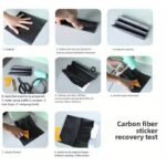 1 Roll Of 3D Nano Carbon Fiber Car Door Edge Protector, Pvc Waterproof And Scratch-Resistant Adhesive Tape, Universal Anti-Collision Film, Black Color - Image 8