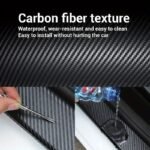 1 Roll Of 3D Nano Carbon Fiber Car Door Edge Protector, Pvc Waterproof And Scratch-Resistant Adhesive Tape, Universal Anti-Collision Film, Black Color - Image 5