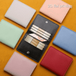 1Pc Simple Ultra-Thin Card Holder Money Clip Solid Casual Pu Leather Multi-Card Card Holder Coin Purse For Men Or Women