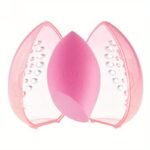 1Pc Clear Travel Makeup Sponge Holder, Mini Transparent Plastic Cosmetic Puff Storage Case, Portable Sponge Organizer For Beauty Blenders And Applicators - Image 2