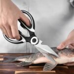 1Pc Heavy-Duty Stainless Steel Kitchen Scissors - Ergonomic Multi-Purpose Shears For Poultry, Fish, Meat, Poultry Bones & Grilling - Food-Safe, Durable & Easy-Clean Design - Image 2