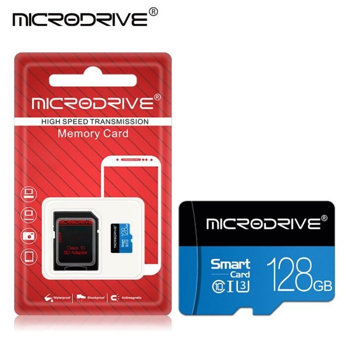 Microdrive Blue Class 10 High-Speed 128Gb 100Gb 64Gb 50Gb 32Gb 256Gb U3 Tf Memory Card Flash Micro Tf Sd Card Storage Expansion Sd Adapter For Smartphone Dvr, Smartphone Storage, Modern Design, Durable Construction, Smartphone Users - Image 7