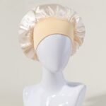 2022 New Women'S Hair Cap For Curly And Straight Hair With Wide Brim Elastic Band Sleep Bonnet - Image 19
