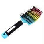 1Pc Of A Magical Scalp Massaging Hairbrush Designed For Women - A Professional Tool For Detangling Wet Curly Hair - A Hairdressing Accessory. - Image 19