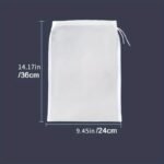1/2Pcs, Soya Milk Filter, Super Fine And Super Dense, Fruit Vegetable Juice Wine Lees Filter Bag, Stuffing Bag, Vegetable Stuffing Cloth - Image 5