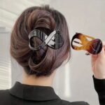 2Pcs Simple Style Hair Clip Acrylic Matte Acrylic Hair Claw Thick Hair Barrettes For Styling Hair Accessories For Women And Daily Use - Image 5