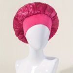 2022 New Women'S Hair Cap For Curly And Straight Hair With Wide Brim Elastic Band Sleep Bonnet - Image 23