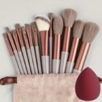 13Pcs Soft Fluffy Makeup Brushes Set With Makeup Sponge For Cosmetics Foundation Blush Powder Eyeshadow Kabuki Blending Makeup Brush Beauty Tool - Image 3