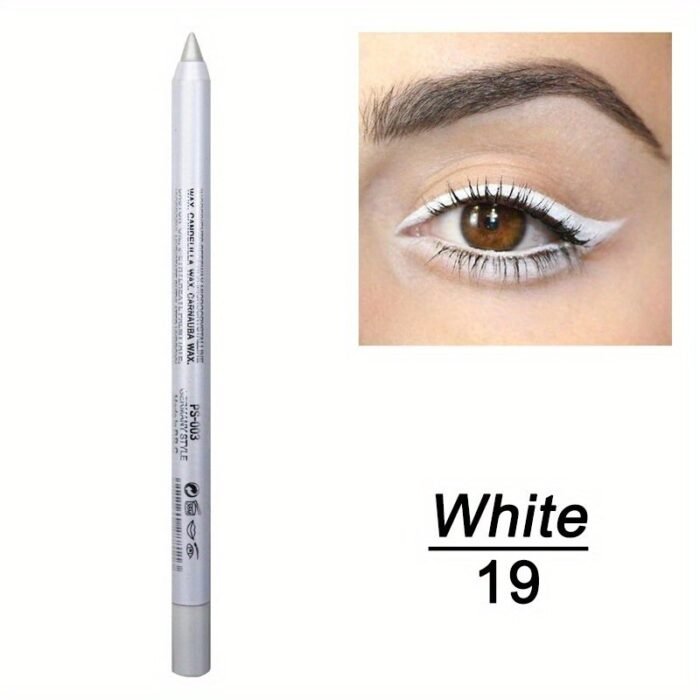 14-Color Colourful Eyeliner Pen, High Pigmented Pearly Glitter Shimmer Metallic Finish, Smokey Punk Gothic Style Eyeliner, Long Lasting Waterproof Eyeliner Stick For Music Festival - Image 16