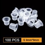 100Pcs 9/12/15Mm Tattoo Ink Cups Caps Supply Professional Permanent Tattoo Accessory For Tattoo Machine - Image 3