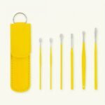 6Pcs Stainless Steel Ear Wax Removal Kit With Spiral Design - Includes Key Ring, Faux Leather Case & Cleaning Brush - Odorless, Battery-Free Ear Care Set, Ear Wax Removal Tool - Image 3