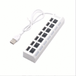 High Speed 7 Ports/ 4 Ports Led Usb 2.0 Adapter Hub Multi-Port Socket Powered On/Off Switch Charger Splitter For Pc Laptop Computer U Disk Phone Tablet - Image 5