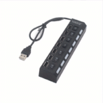 High Speed 7 Ports/ 4 Ports Led Usb 2.0 Adapter Hub Multi-Port Socket Powered On/Off Switch Charger Splitter For Pc Laptop Computer U Disk Phone Tablet - Image 9