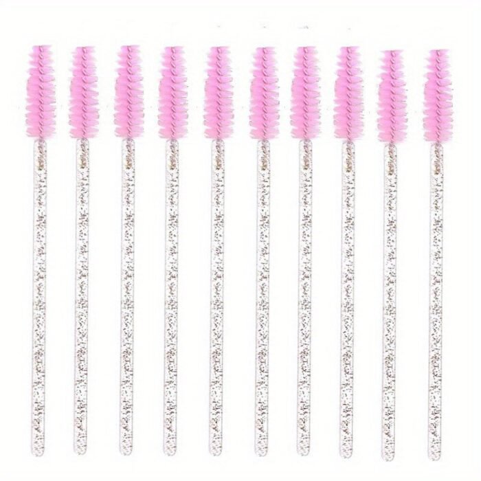10Pcs/100Pcs Disposable Eyelash Brush Mascara Stick Makeup Brush Applicator Set For Extending Eyelashes And Eyebrow - Image 5