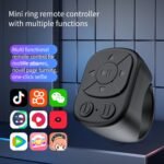 Mobile Phone Multifunctional Ring Remote Control Wireless Page Turning Controller Portable Camera Shutter Compatible With Iphone Tablet Android Rechargeable Application Page Turning