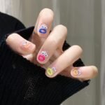 1Pc Funny Expression Design Nail Art Sticker, Self Adhesive Gel Nail Sticker For Nail Decoration, Nail Art Supplies - Image 7