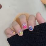 1Pc Funny Expression Design Nail Art Sticker, Self Adhesive Gel Nail Sticker For Nail Decoration, Nail Art Supplies - Image 4