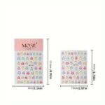 1Pc Funny Expression Design Nail Art Sticker, Self Adhesive Gel Nail Sticker For Nail Decoration, Nail Art Supplies - Image 5