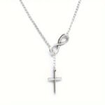 Simple Lucky 8 Cross Short Necklace Jewelry - Image 9