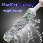 Hands-Free Self-Wringing String Mop For Easy Cleaning - Versatile Wet And Dry Rotary Mop For Living Room, Bedroom, Toilet, Kitchen, And Floor Surfaces - Image 8
