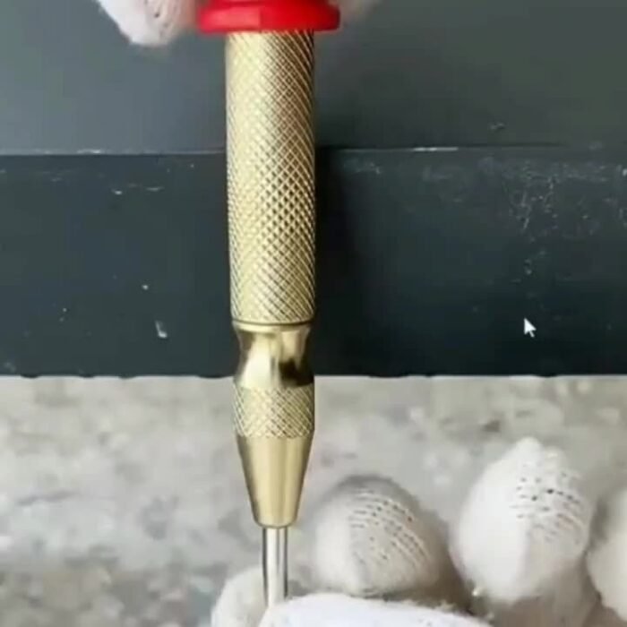 5-Inch Spring-Loaded Automatic Center Punch - Steel, Precision Marking & Hole Starter Tool - Image 7