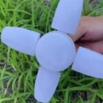 1Pc E27 Led Bulb Fan Blade Timing Lamp - Ac175-265V, 28W, Foldable Ceiling Light With 3D Printed Design, Indoor Use, Hardwired, No Battery Needed, Indoor Lighting | Modern Ceiling Light | Durable Construction, Led Light Bulbs - Image 7