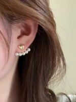 1 Pair Pearl Earrings Simple 1 Pair Vintage-Inspired Ladies Pearl Earrings - Stainless Steel Ear Needles, Faux Pearl Decor, Simple & Elegant Design For Daily, Party Occasions, And Valentines Day Gifts - Alloy Material, No Plating - Image 14