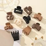 3Pcs Matte Hair Claw Clip Simple Style Shark Claw Clips Solid Color Hair Claw Elegant Hair Clips For Women - Image 2