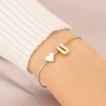 1Pc Mini Love Heart Letter Beads Thin Chain Bracelet Simple Minimalist Hand Chain Jewelry - Image 53