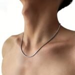 A Stylish And Trendy Silvery Stainless Steel Necklace For Men, With A Minimalist Design Inspired By Hip-Hop Punk Style, Perfect As A Fashionable And Popular Jewelry Gift For Parties. - Image 5