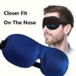 3D Yoga Sleep Mask For Travel - Comfortable & Breathable Polyester Fiber, No-Nostril Design, Perfect For Meditation & Relaxation, Ideal Gift For Women'S Day, Mother'S Day, Valentine'S Day, Christmas, Halloween - Image 2